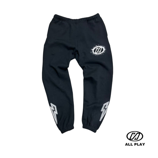 Black burnt whole sweats 2.0